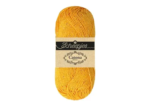 Scheepjes Catona Shine 208-G Yellow Gold-Gold