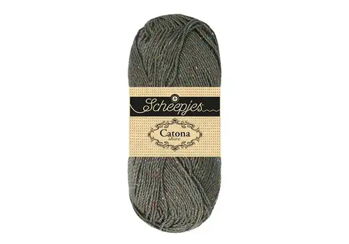 Scheepjes Catona Shine 242-R Metal Grey-Rainbow