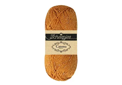 Scheepjes Catona Shine 383-G Ginger Gold-Gold