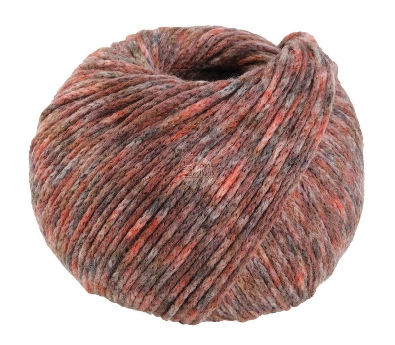 Cool Merino Print 112 Heather/grijsbruin/terracotta