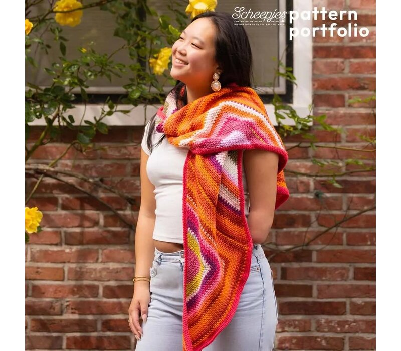 Haakpakket Zinnia Zigzag Scarf