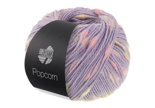 Lana Grossa Popcorn - 005 Violetblauw/roze/vanille