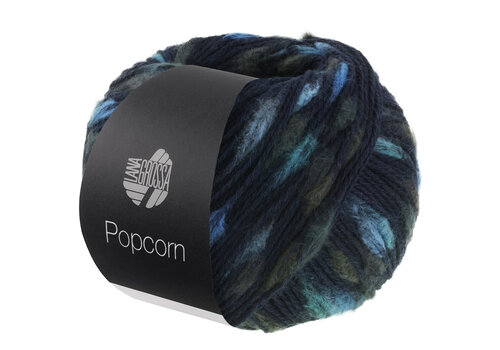 Lana Grossa Popcorn - 007 Nacht/Licht/Donkerblauw/Turquoise