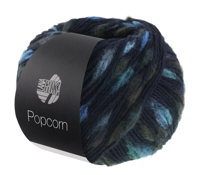 Popcorn - 007 Nacht/Licht/Donkerblauw/Turquoise