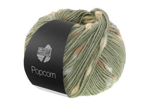 Lana Grossa Popcorn - 013 Reseda groen/beige/camel/nougat