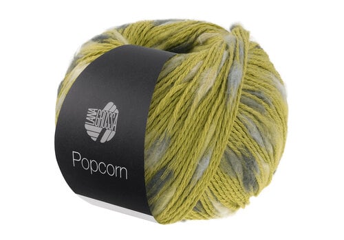 Lana Grossa Popcorn - 014 Pistache/Lichtbeige/Zacht/Donkergrijs