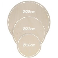 Houten Tasbodem Rond