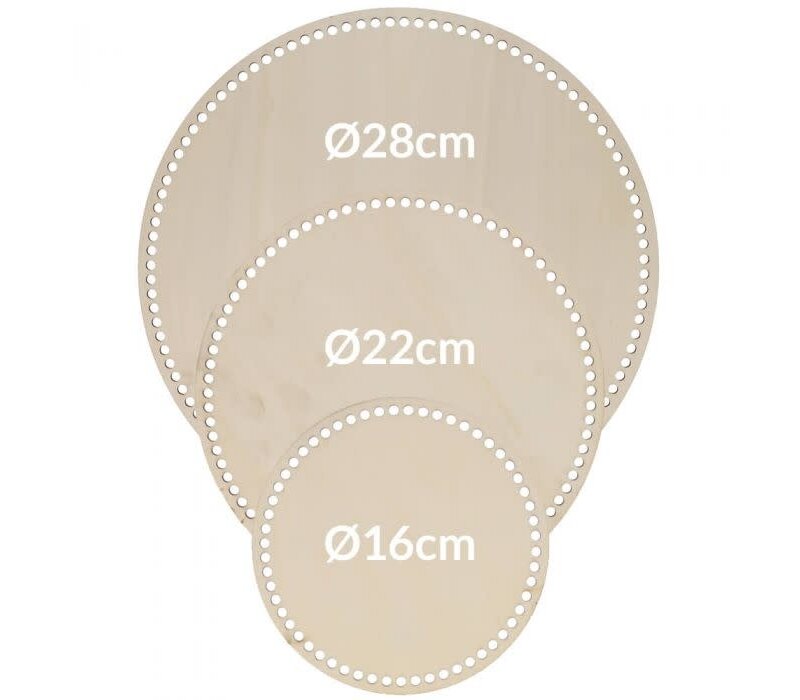 Houten Tasbodem Rond