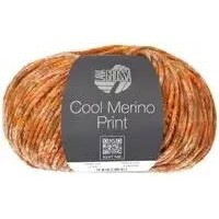 Cool Merino Print 111 Geel/oranje/kameel/licht olijf