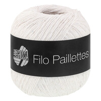 Filo Paillettes 001 - wit