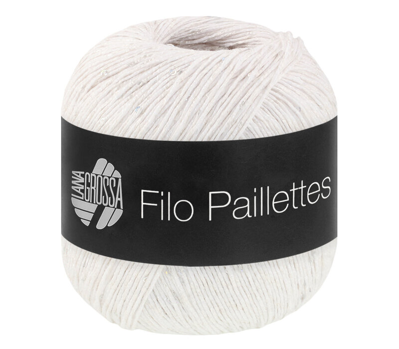 Filo Paillettes 001 - wit