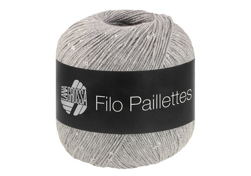 Lana Grossa Filo Paillettes 014 - lichtgrijs