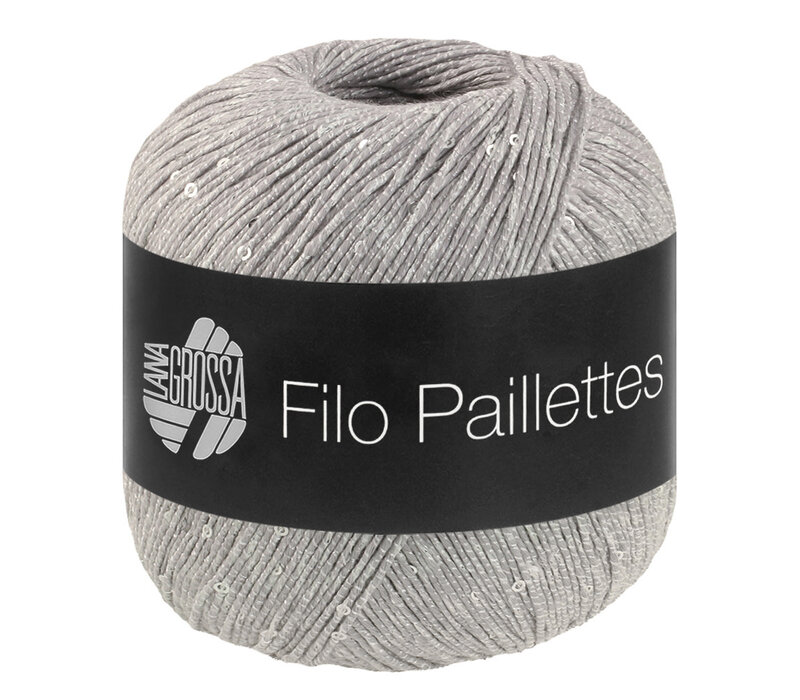 Filo Paillettes 014 - lichtgrijs