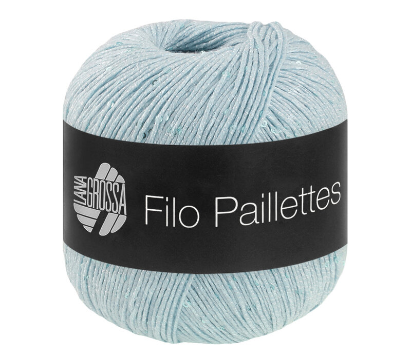 Filo Paillettes 009 - ijsblauw