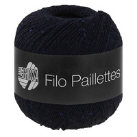 Filo Paillettes 015 - middernachtblauw
