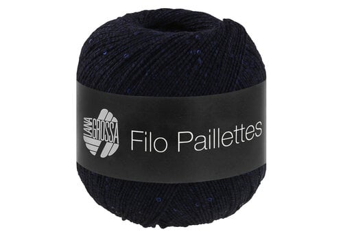 Lana Grossa Filo Paillettes 015 - middernachtblauw