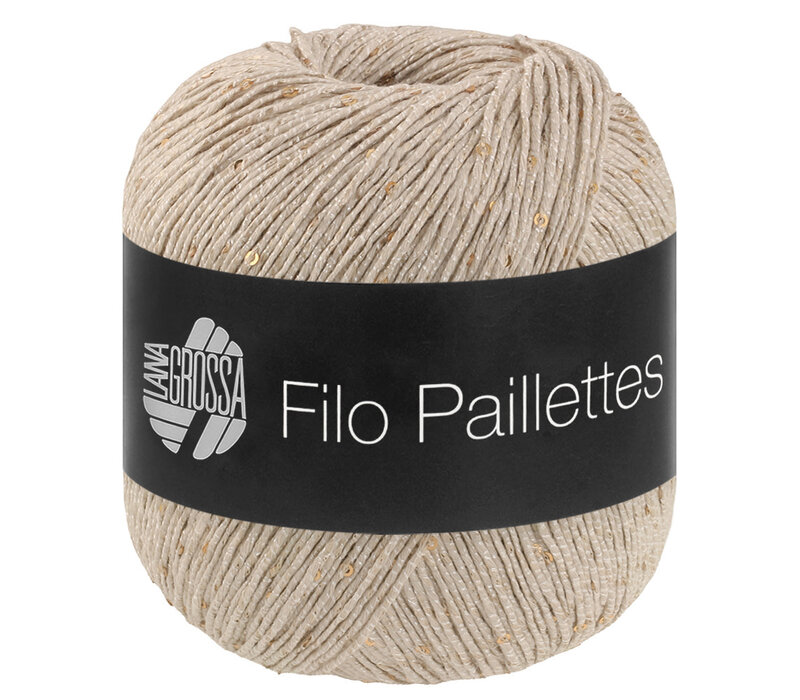 Filo Paillettes 018 - lichtbeige