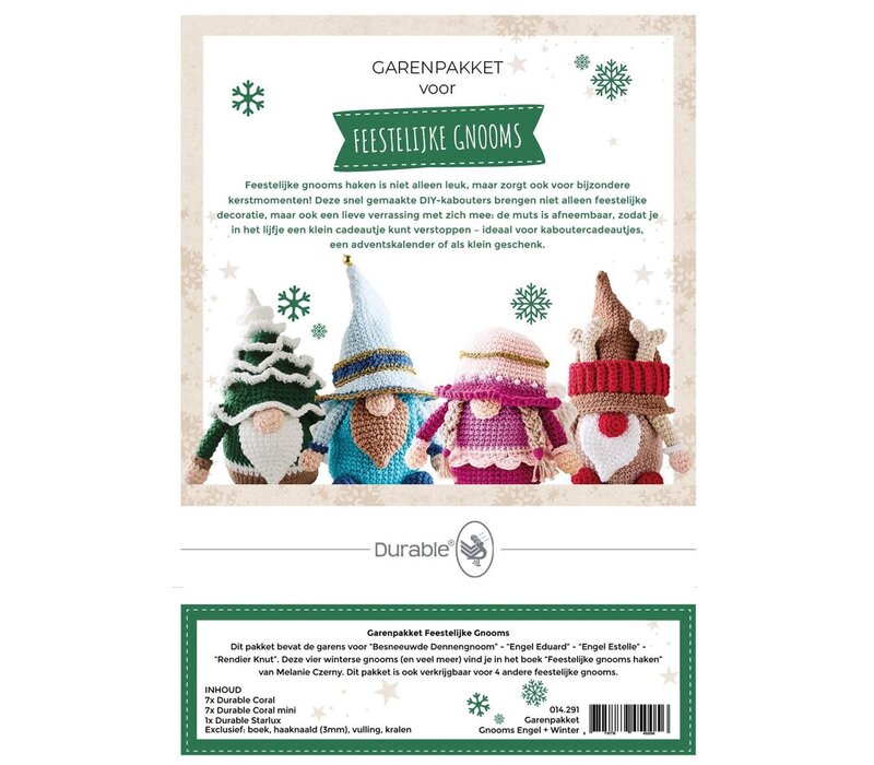 Garenpakket feestelijke Gnooms engel+winter