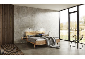 Key West Rough Plattform bett Massivholz