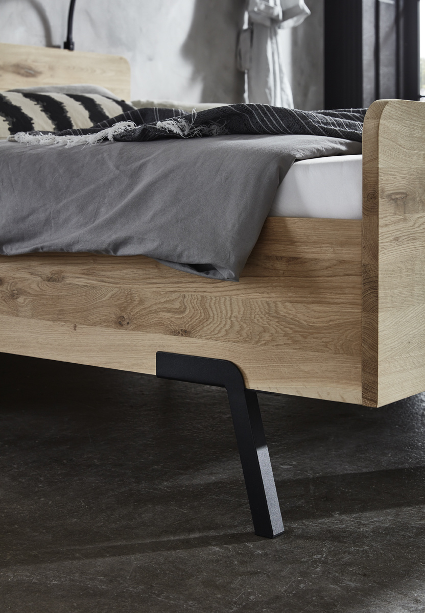 Key West Rough Platform bed solid oak
