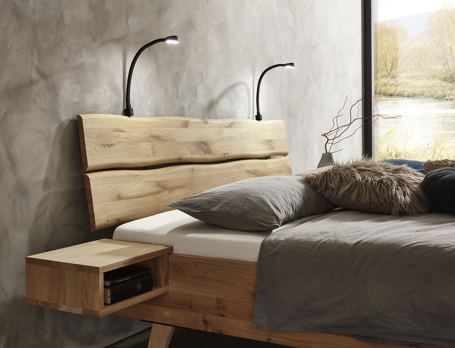 Key West Lotus bed oak massiv