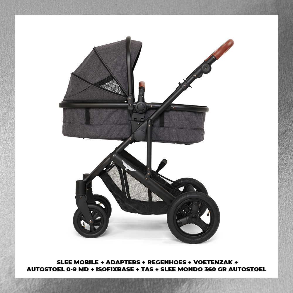 Binnen Burgerschap metalen Slee Mobile Kinderwagen | combinatiekorting | Platinum Full | Grijs -  Sleeworld