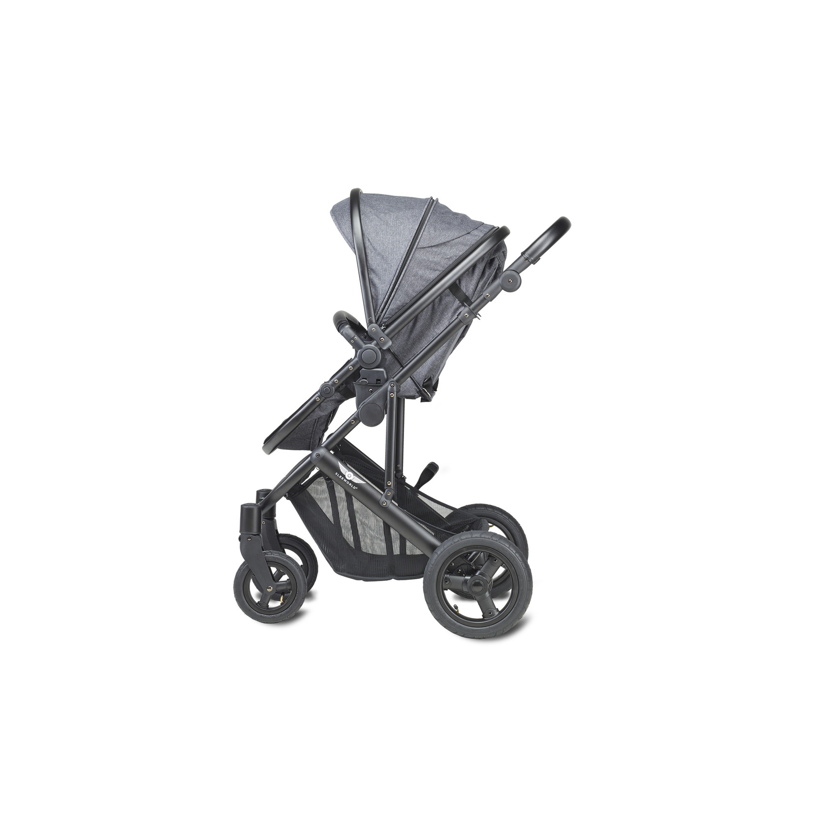 Sleeworld Sleeworld Mobile Kinderwagen | Grey gemêleerd