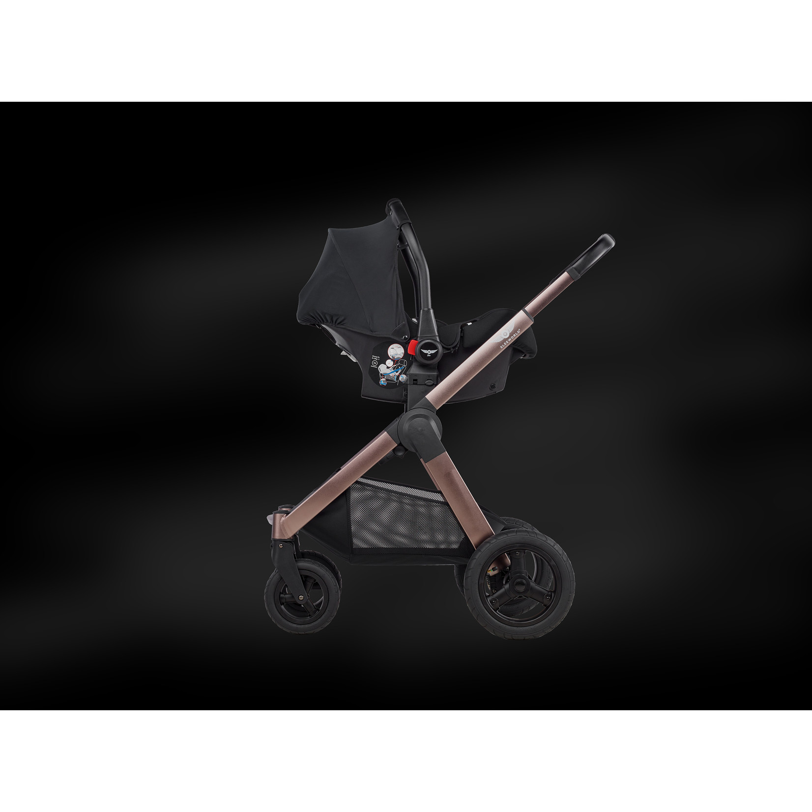 Sleeworld Sleeworld Supreme Kinderwagen | RoseGold Beige