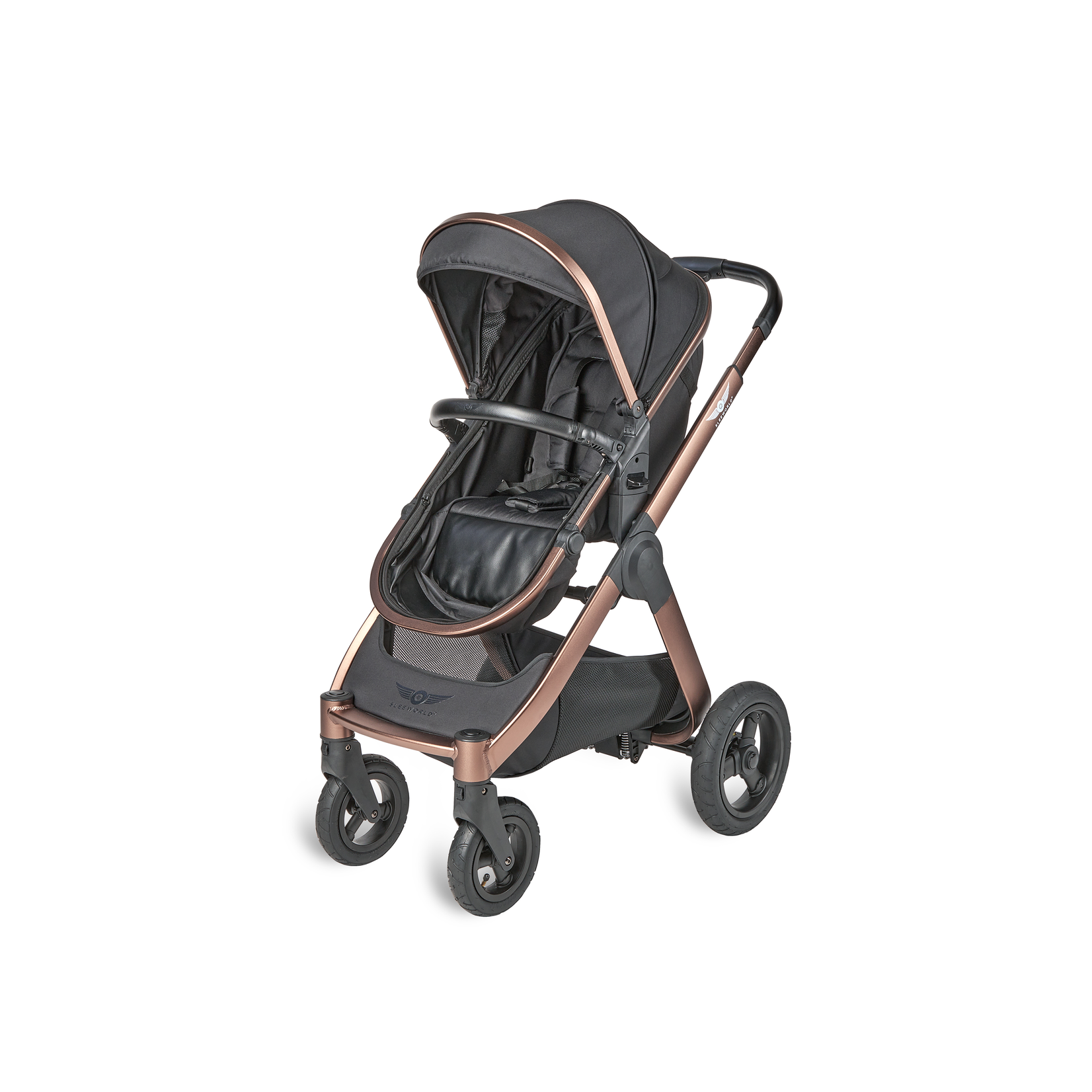 Sleeworld Supreme Kinderwagen | Rose Gold Black