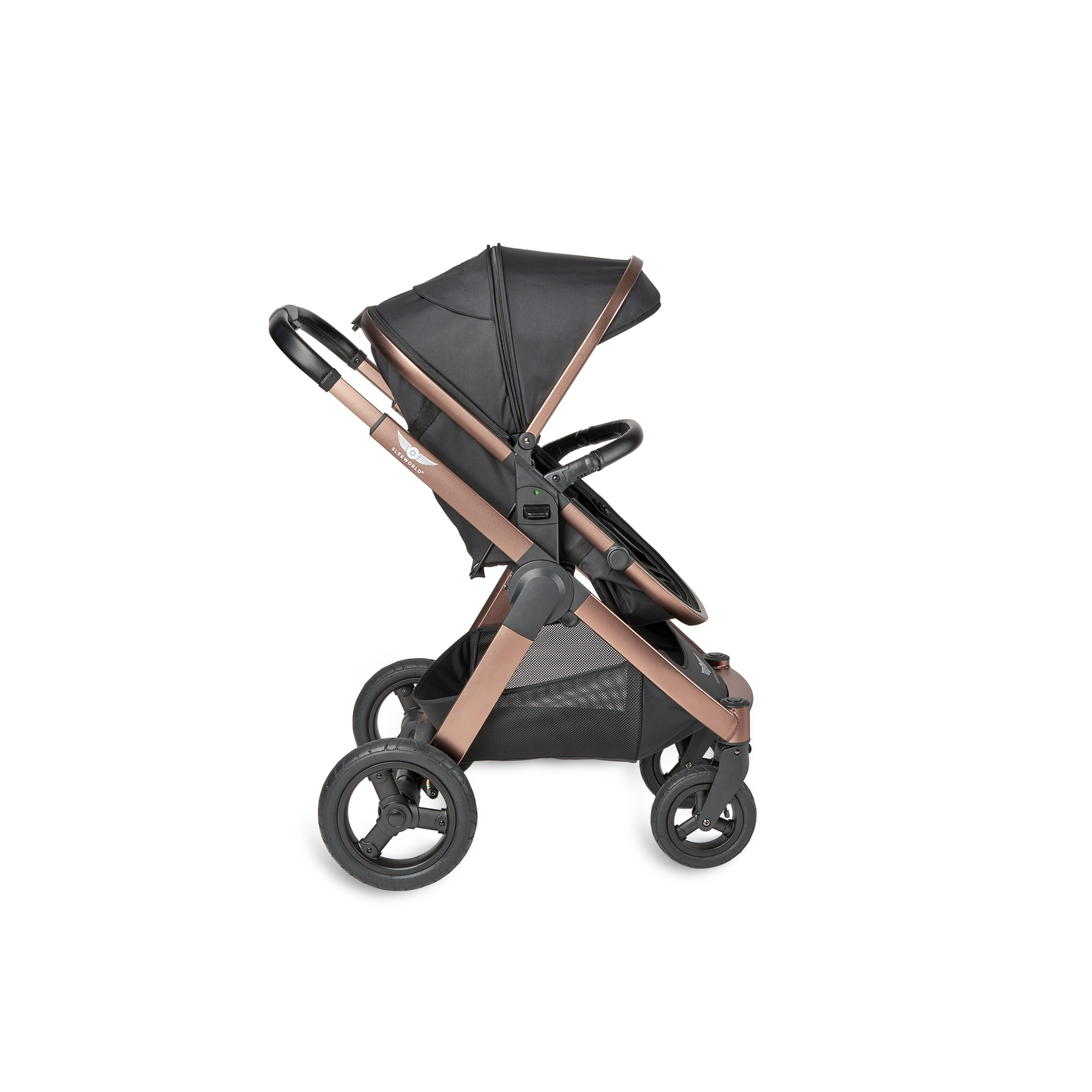 Sleeworld Sleeworld Supreme Kinderwagen | Rose Gold Black