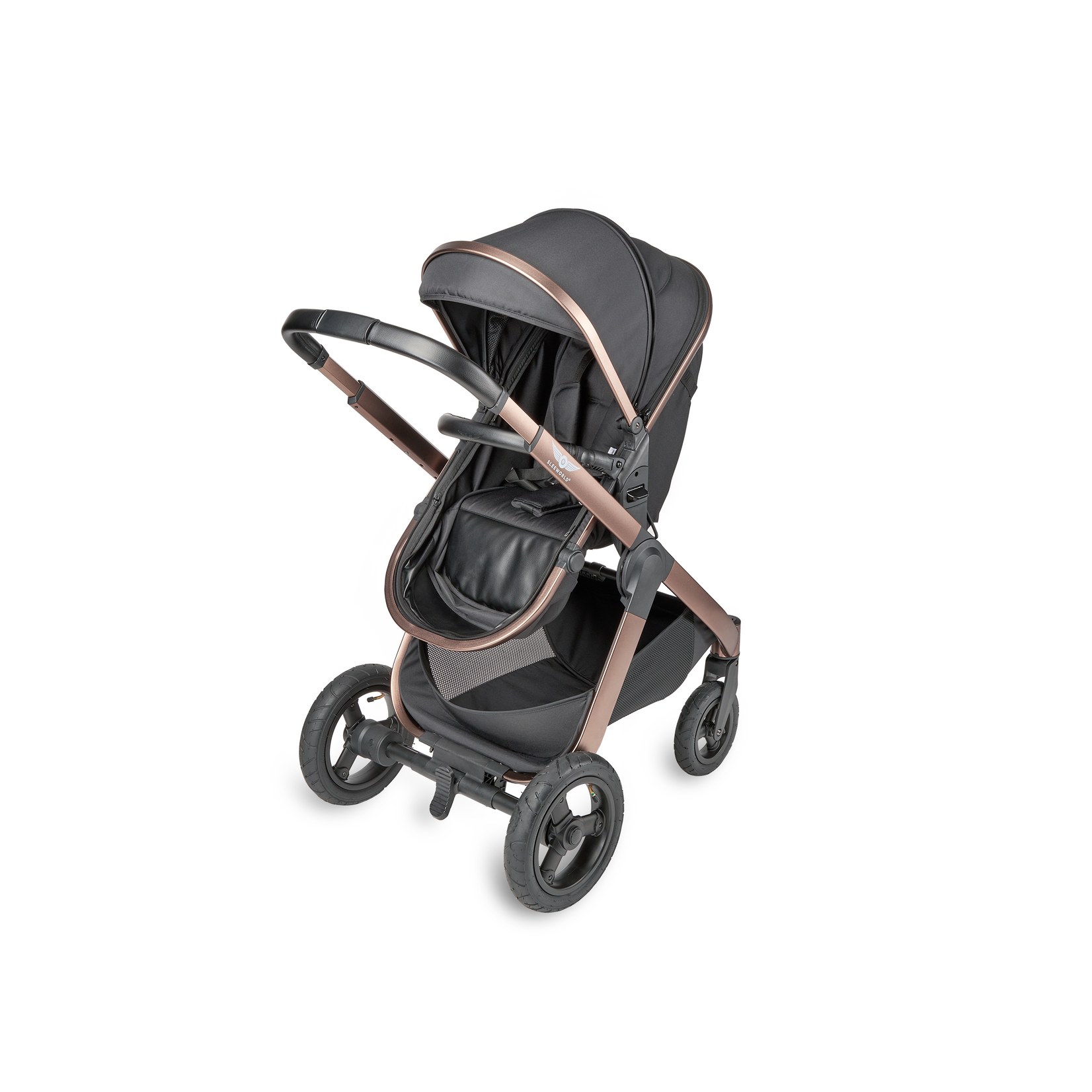 Sleeworld Supreme Kinderwagen | Rose Gold Black