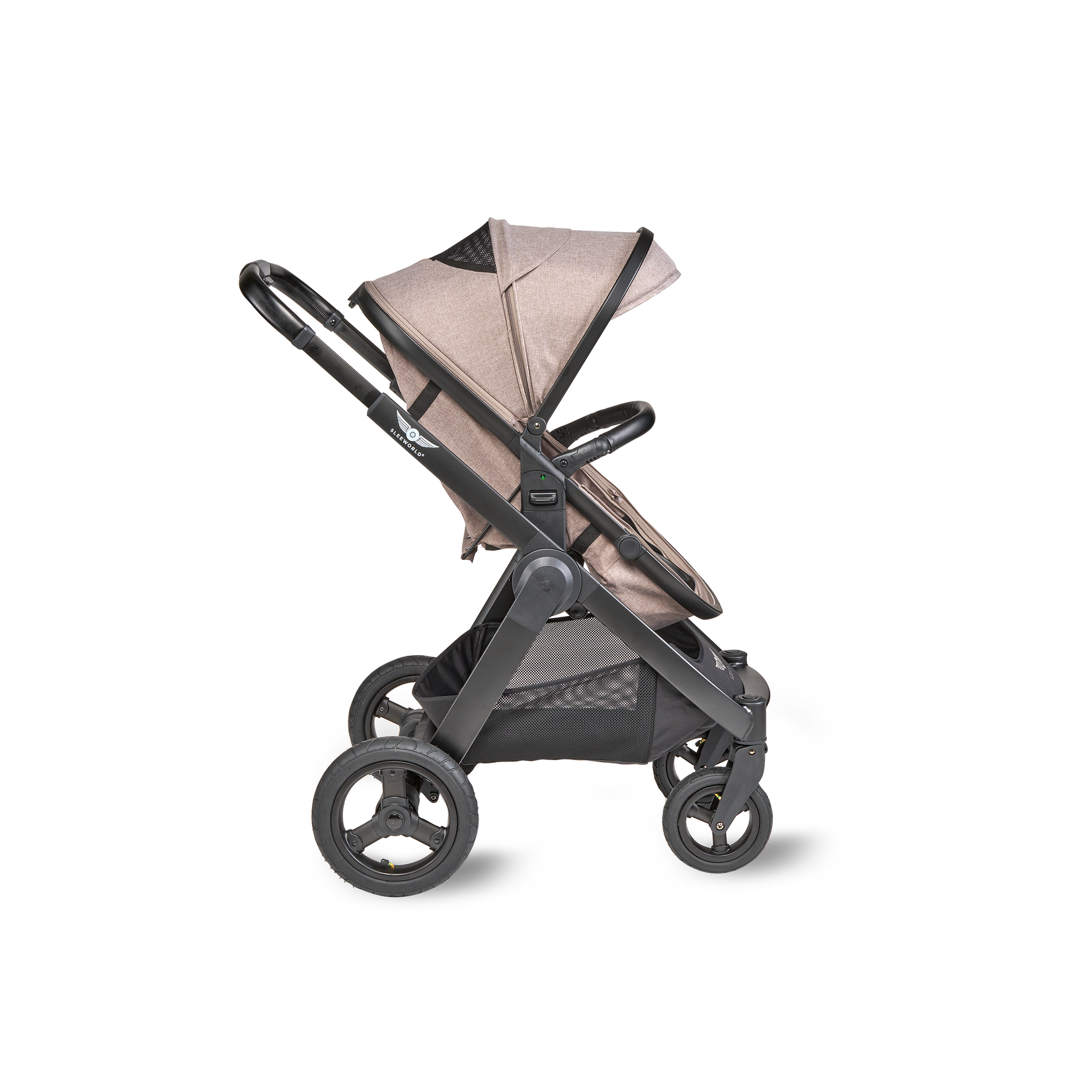 Sleeworld Sleeworld Supreme Kinderwagen | Light Brown/Black