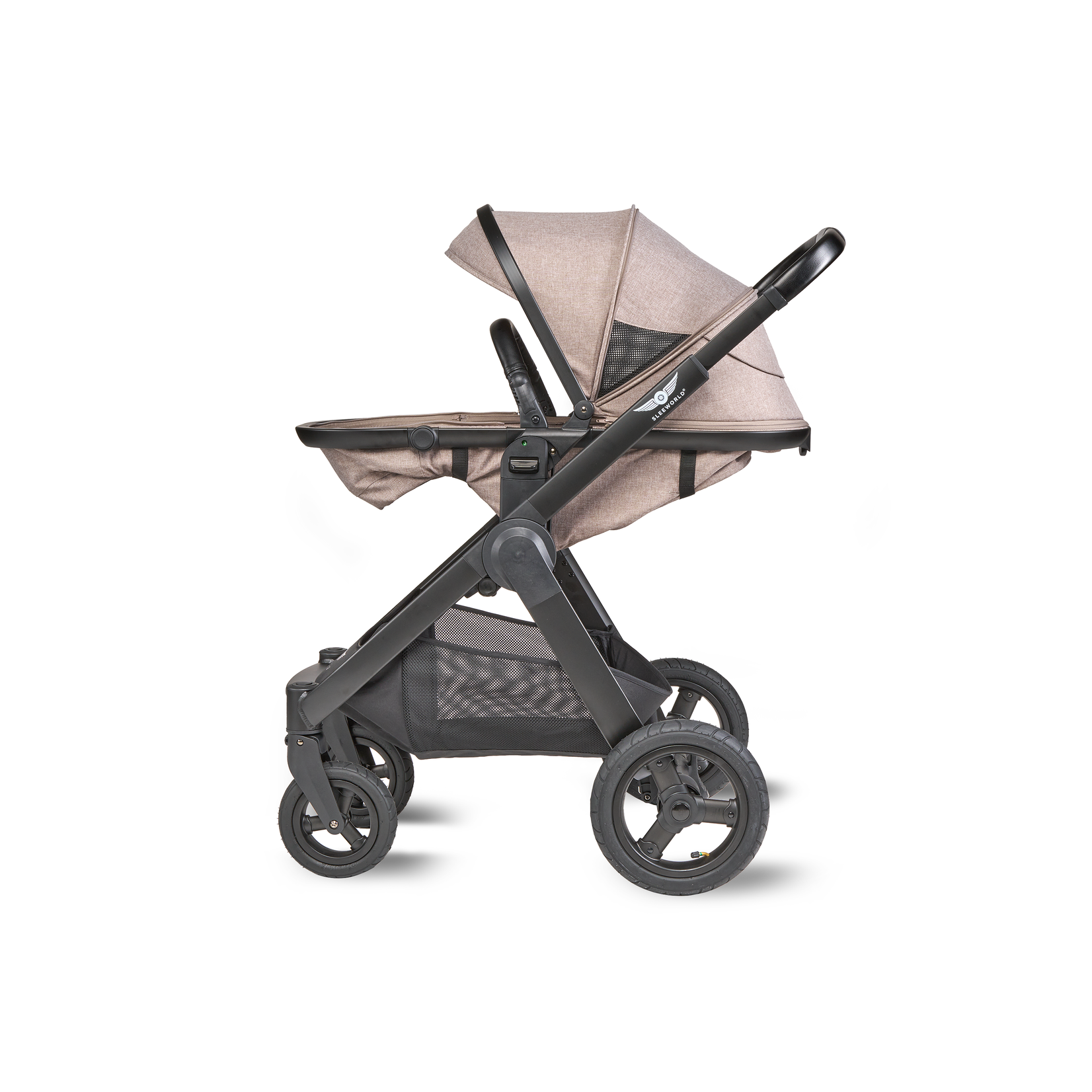 Sleeworld Sleeworld Supreme Kinderwagen | Light Brown/Black