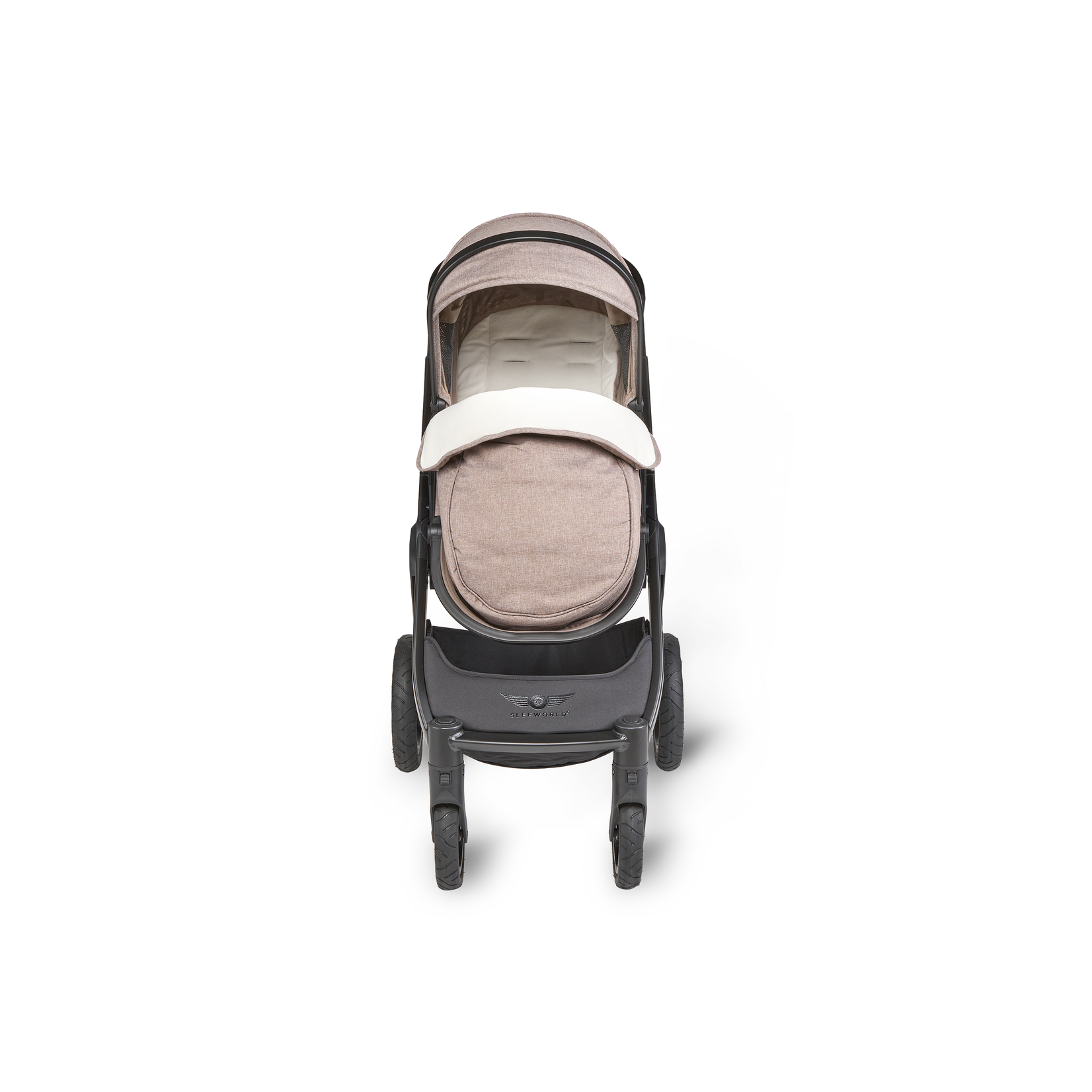 Sleeworld Sleeworld Supreme Kinderwagen | Light Brown/Black