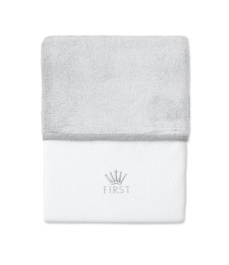 First First - blanket   LIO CRYSTAL GREY - white-grey