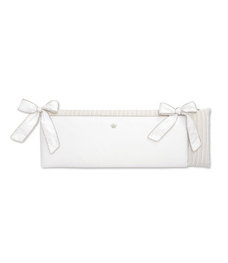 First First - bumper for cot REGI ETHNIC WHITE - white-beige