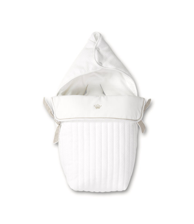 First First - angels nest for car seat NOA SILENT SANDS - white-beige