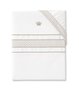 First First - duvet cover for bed ROSI ETHNIC WHITE - white-beige