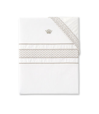 First First - duvet cover for cot ROSI ETHNIC WHITE - white-beige