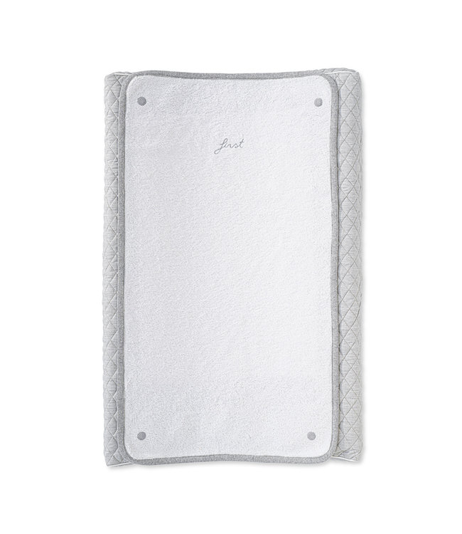 First First - changing pad cover & towel ALIX CRYSTAL GREY - grey