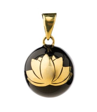 Bola - Zwart Met Gouden Lotus - One Size