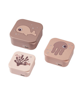 Done by Deer Done by Deer - Snack box set 3 pcs Sea friends Powder