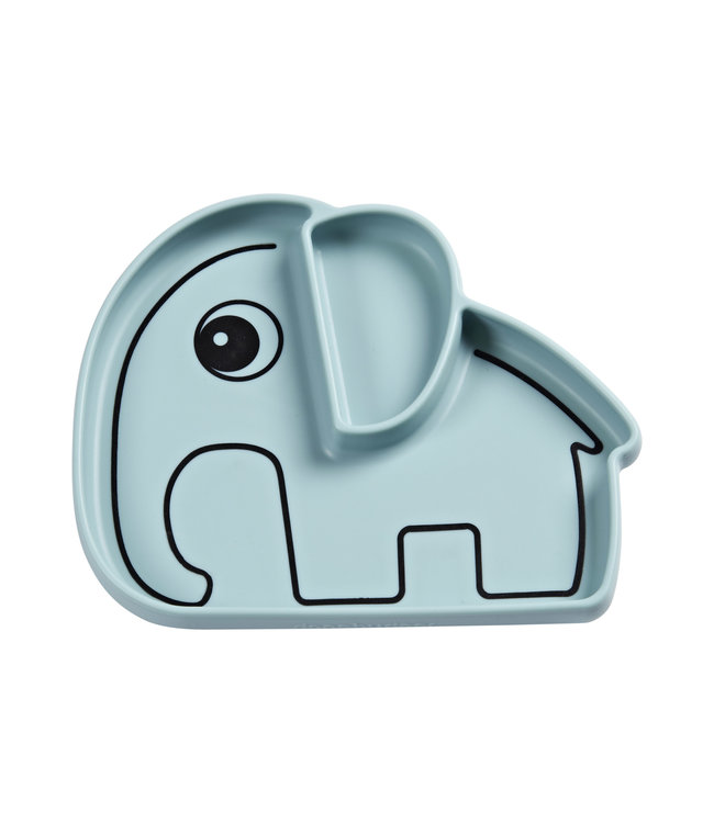 Done by Deer Done by Deer - Stick&Stay plate, Elphee, Blue