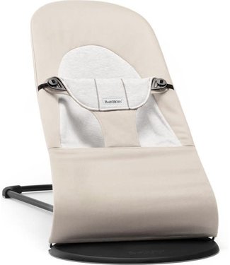 Babybjorn BabyBjorn - Wipstoeltje Balance Soft Geweven Jersey Beige Grijs