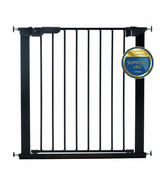 Babydan Babydan - Asta Deurhekje Metaal Zwart (2 Verlengstukken)