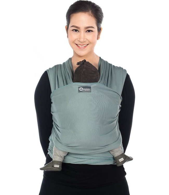 Babylonia baby Carriers - Draagdoek Tricot-Slen Organic - Silver Blue - One Size