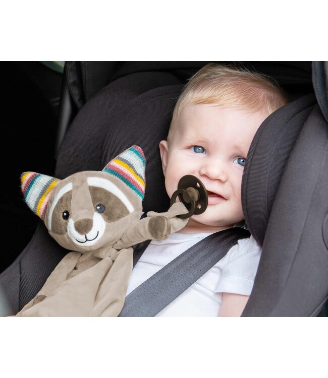 Zazu ZAZU - Baby Comforter Racoon - Robin - Grey