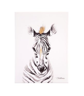 Childhome Childhome - Schilderij Zebra 30X40