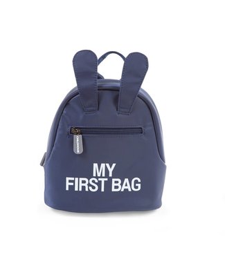 Childhome Childhome - Kids My First Bag Blauw/Wit