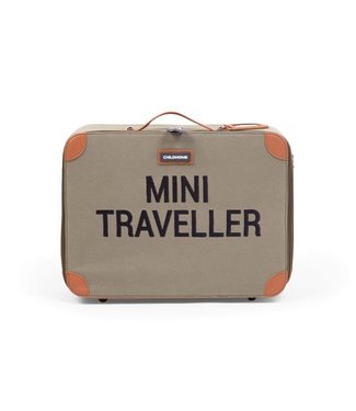 Childhome Childhome - MINI TRAVELLER KIDS SUITCASE CANVAS KAKI